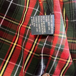 VTG Polo Ralph Lauren Salmon Plaid Harrington